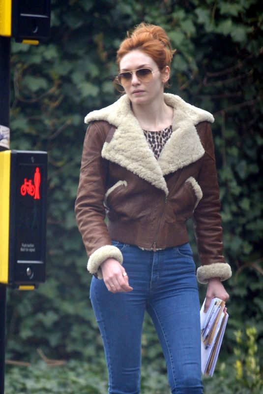 ELEANOR TOMLINSON Out and About in London 04/08/2019