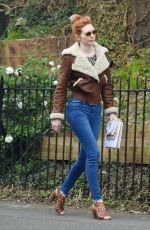 ELEANOR TOMLINSON Out and About in London 04/08/2019