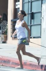 ELISABETTA CANALIS Out with Her Dog in West Hollywood 04/03/2019