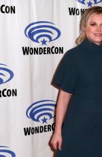 ELIZA TAYLOR at The 100 Press Line at WonderCon in Anaheim 03/31/2019