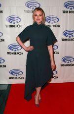 ELIZA TAYLOR at The 100 Press Line at WonderCon in Anaheim 03/31/2019