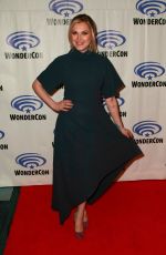 ELIZA TAYLOR at The 100 Press Line at WonderCon in Anaheim 03/31/2019