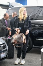 ELLE FANNING at Los Angeles International Airport 04/03/2019