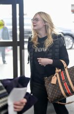 ELLE FANNING at Los Angeles International Airport 04/03/2019