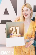ELLE FANNING at On Air with Ryan Seacrest in Los Angeles 04/18/2019