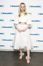 ELLE FANNING at SiriusXM Studios in New York 04/04/2019