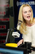 ELLE FANNING at SiriusXM Studios in New York 04/04/2019