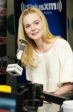 ELLE FANNING at SiriusXM Studios in New York 04/04/2019