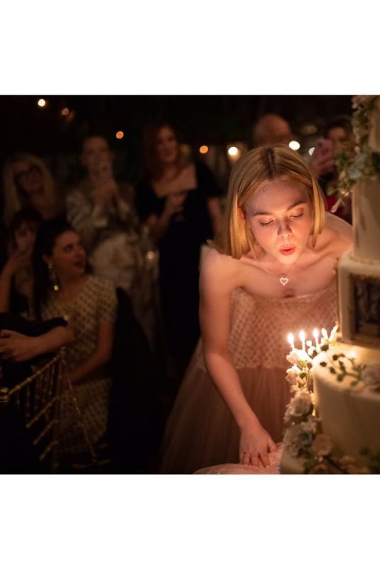 ELLE FANNING Celebrates Her Birthday - Instagram Pictures, April 2019