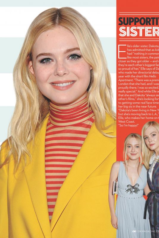 ELLE FANNING in OK! Magazine, April 2019