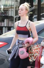 ELLE FANNING Leaves Boxing Workout in Rancho Santa Margarita 04/20/2019