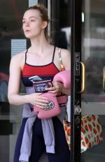ELLE FANNING Leaves Boxing Workout in Rancho Santa Margarita 04/20/2019
