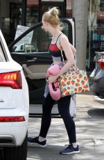 ELLE FANNING Leaves Boxing Workout in Rancho Santa Margarita 04/20/2019