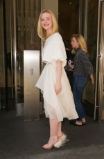 ELLE FANNING Out and About in New York 04/04/2019