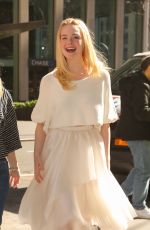 ELLE FANNING Out and About in New York 04/04/2019