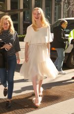 ELLE FANNING Out and About in New York 04/04/2019