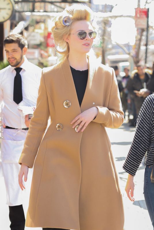 ELLE FANNING Out in New York 04/04/2019