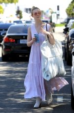 ELLE FANNING Out Shopping in West Hollywood 04/06/2019