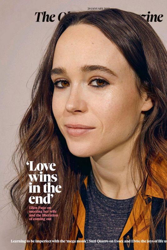 ELLEN PAGE for The Observer Magazine, UK January 2019