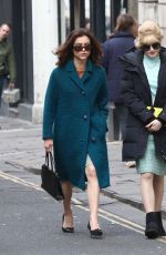 ELLIE BAMBER and SOPHIE COOKSON on the Set of The Trial of Christine Keeler in Bristol 04/09/2019