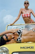 ELSA HOSK and GEORGIA FOWLER in Swimsuit at a Photoshoot in Turks & Caicos 04/02/2019