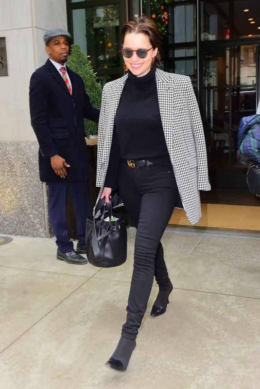EMILI CALRKE Out and About in New york 04/02/2019