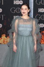 EMILIA CLARKE at Game of Thrones, Season 8 Premiere in New York 04/03/2019