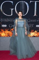 EMILIA CLARKE at Game of Thrones, Season 8 Premiere in New York 04/03/2019