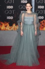 EMILIA CLARKE at Game of Thrones, Season 8 Premiere in New York 04/03/2019