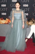 EMILIA CLARKE at Game of Thrones, Season 8 Premiere in New York 04/03/2019