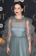EMILIA CLARKE at Game of Thrones, Season 8 Premiere in New York 04/03/2019