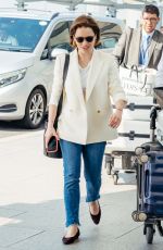 EMILIA CLARKE at Heathrow Airport in London 04/22/2019