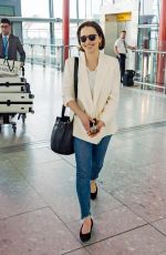 EMILIA CLARKE at Heathrow Airport in London 04/22/2019