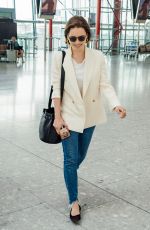 EMILIA CLARKE at Heathrow Airport in London 04/22/2019