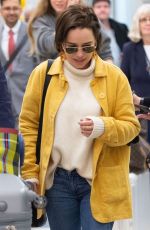 EMILIA CLARKE at JFK Airport in New York 03/30/2019