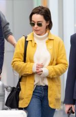 EMILIA CLARKE at JFK Airport in New York 03/30/2019
