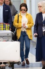 EMILIA CLARKE at JFK Airport in New York 03/30/2019