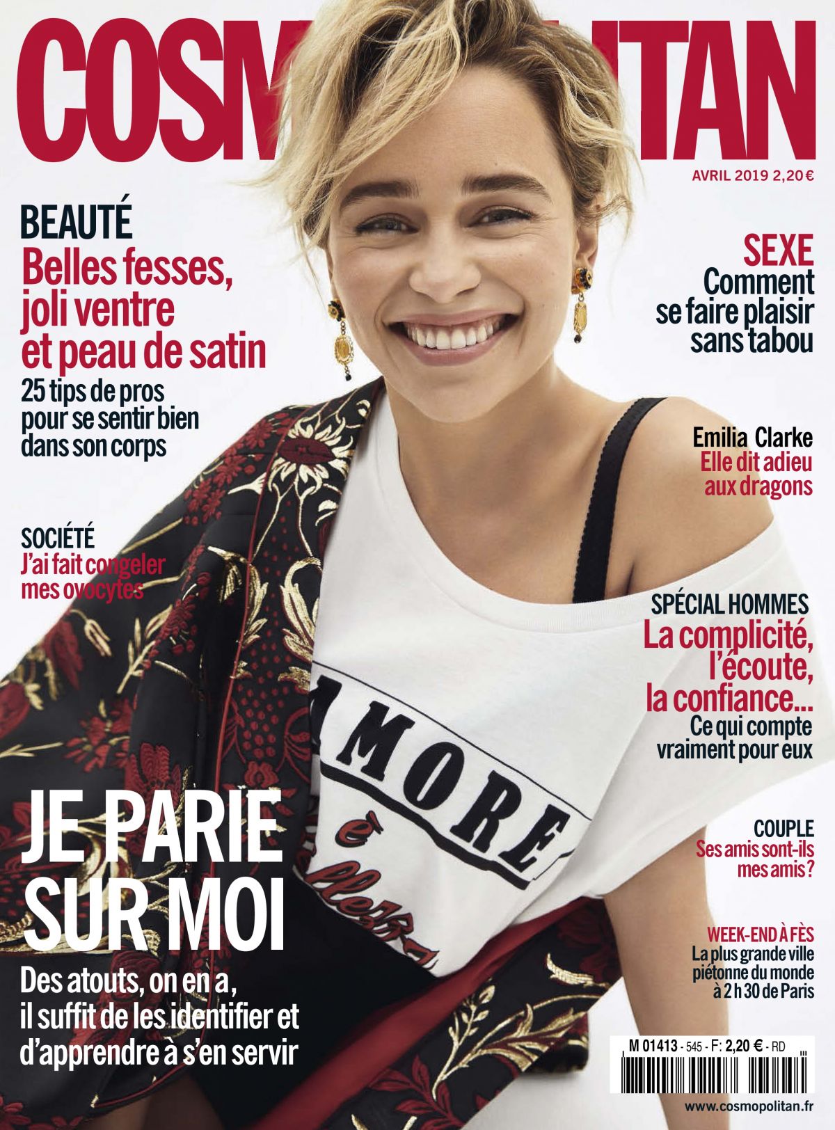 EMILIA CLARKE in Cosmopolitan Magazine, France May 2019 – HawtCelebs