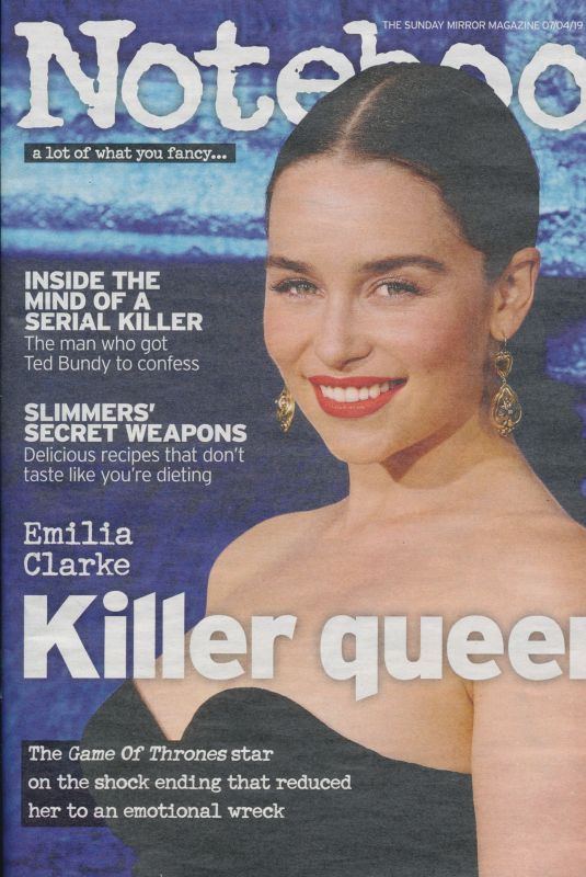 EMILIA CLARKE in Notebook, April 2019