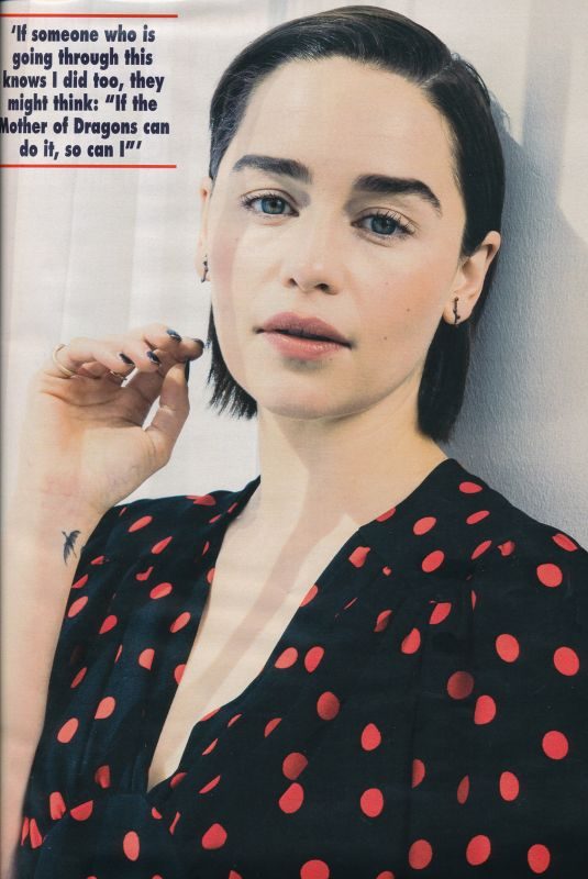 EMILIA CLARKE ion Hello! Magazine, April 2019