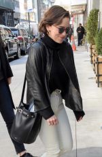 EMILIA CLARKE Out in New York 04/04/2019