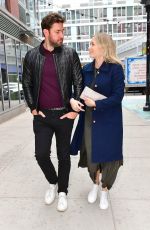 EMILY BLUNT and John Krasinski Out for Dinner in New York 04/11/2019