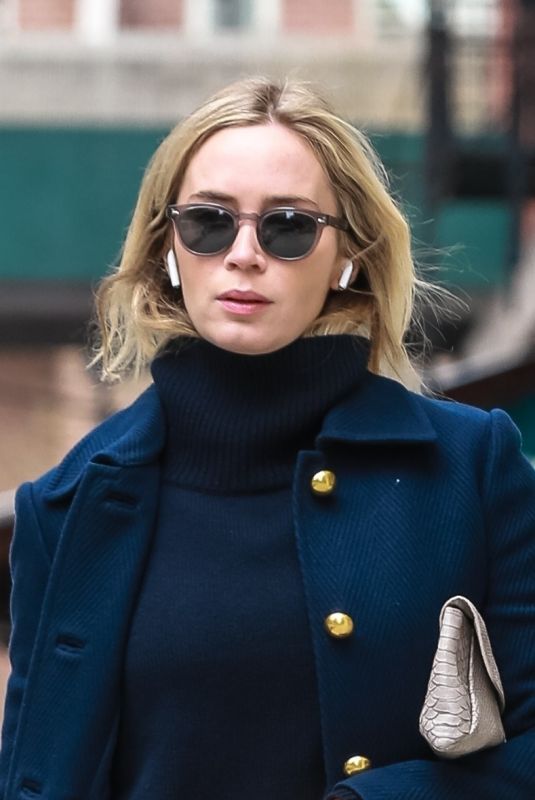 EMILY BLUNT Out and About in New York 04/12/2019