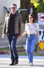 EMMA ROBERTS and Garrett Hedlund Out in Los Angeles 04/13/2019