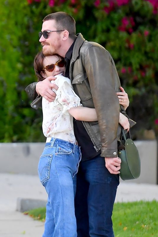 EMMA ROBERTS and Garrett Hedlund Out in Los Angeles 04/13/2019