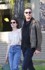 EMMA ROBERTS and Garrett Hedlund Out in Los Angeles 04/13/2019