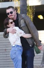 EMMA ROBERTS and Garrett Hedlund Out in Los Angeles 04/13/2019