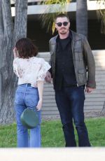 EMMA ROBERTS and Garrett Hedlund Out in Los Angeles 04/13/2019