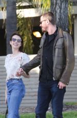 EMMA ROBERTS and Garrett Hedlund Out in Los Angeles 04/13/2019