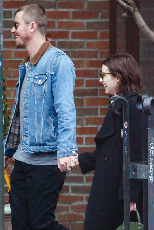 EMMA ROBERTS and Garrett Hedlund Out in New York 03/31/2019